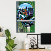 ハイテクの男 ポスター (ホームオフィス)