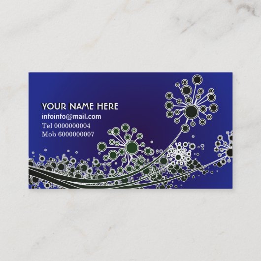 ハイテクカスタムビジネスカードカレンダー 名刺 (正面)