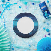 ハイテクデジタル背景 ペーパープレート (パーティー)