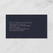 ハイテクモダン未来的な幾何学的形状 名刺 (裏面)