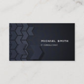 ハイテクモダン未来的な幾何学的形状 名刺 (正面)