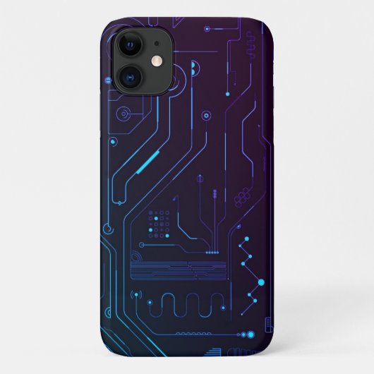 ハイテク壁紙回路基板の取り付け Case-Mate iPhoneケース (裏面)
