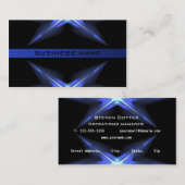 ハイテク未来型名刺テンプレート 名刺 (正面/裏面)