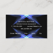 ハイテク未来型名刺テンプレート 名刺 (裏面)