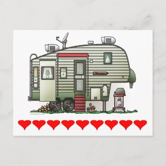 ハイテク5番目のホイール ポストカード (正面)