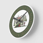 ハイテク5番目のホイール ラウンド壁時計 (傾斜)