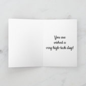 ****ハイテク*****このウェスティーの誕生日の要望 カード (内部)