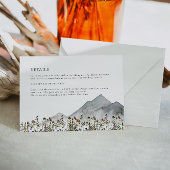 ハイディ消音ワイルドフラワーマウン結婚テンの詳細 招待状