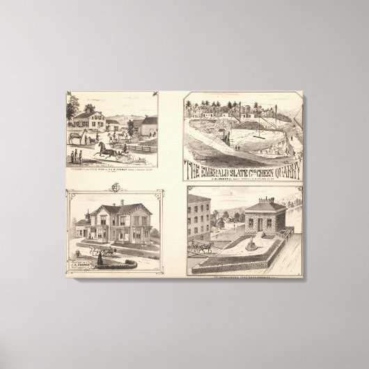 ハイデビルの農水工事 キャンバスプリント (正面)