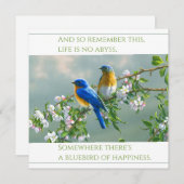 ハイデフィニションプリントスクエアフラットカード： BLUEBIRDS (正面/裏面)