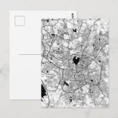 ハイデラバード インド 地図 ポストカード (正面/裏面)