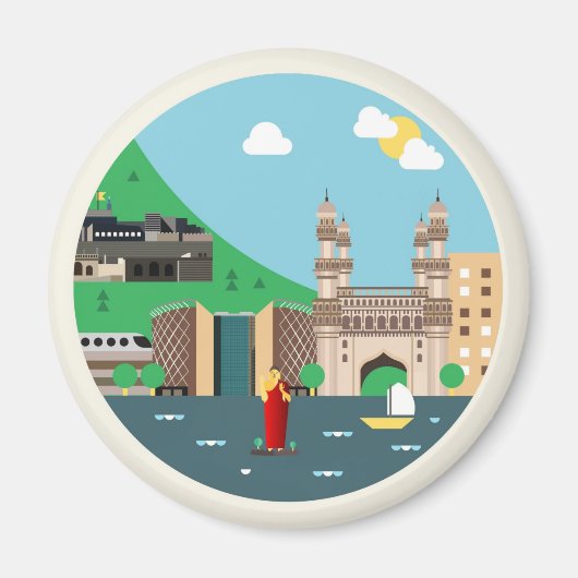 ハイデラバード マグネット (正面)