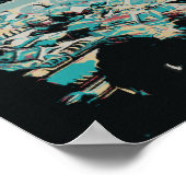 ハイデルベルクとネカール川ドイツのロマンチックな都市 ポスター (角)