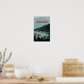 ハイデルベルクとネカール川ドイツのロマンチックな都市 ポスター (キッチン)