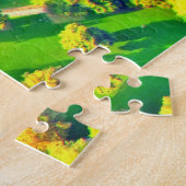 ハイデルベルクのロマンチックな都市及び城の空中写真 ジグソーパズル (側面)