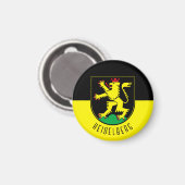 ハイデルベルク国旗 – ドイツ マグネット (正面/裏面)