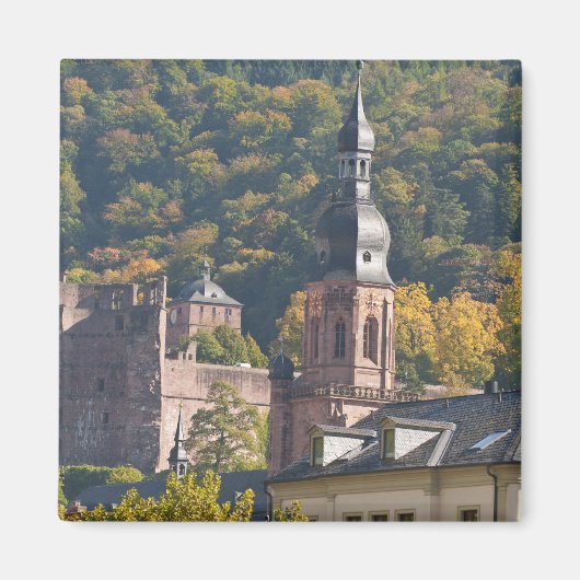 ハイデルベルク旧市街の風景 マグネット (正面)