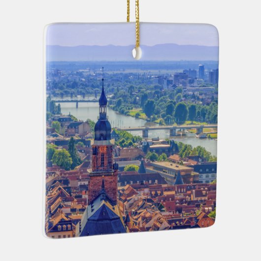 ハイデルベルク,ドイツの空中表示 セラミックオーナメント (右)