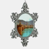 ハイデルベルク、ドイツ スノーフレークピューターオーナメント (左)