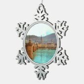 ハイデルベルク、ドイツ スノーフレークピューターオーナメント (右)