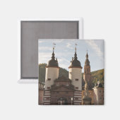 ハイデルベルク，ドイツ，旧市街のアルテ・ブルッケ マグネット (正面/裏面)