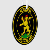 ハイデルベルク・ラウンド・エンブレム オーナメント (正面)