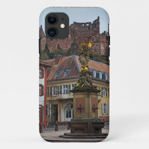 ハイデルベルク-彫像および城 iPhone 11 ケース