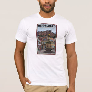 ハイデルベルク-彫像および城 Tシャツ