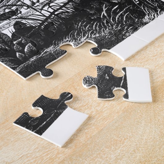 ハイデルベルク、Hortus Palatinus (engraviの迷路 ジグソーパズル (側面)