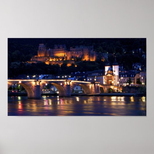 ハイデルベルグアットナイトプリント ポスター (正面)