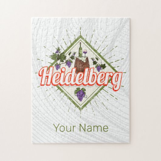ハイデルベルグアムネックルドイツレトロワインヴィンテージ ジグソーパズル (縦)
