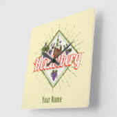 ハイデルベルグアムネックルドイツレトロワインヴィンテージ スクエア壁時計 (傾斜)