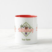 ハイデルベルグアムネックルドイツレトロワインヴィンテージ マグカップ (中央)