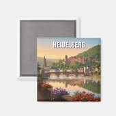 ハイデルベルグキャッスルドイツトラベル マグネット (正面/裏面)
