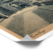 ハイデルベルグドイツ1900ポストカードアートプリント ポスター (角)