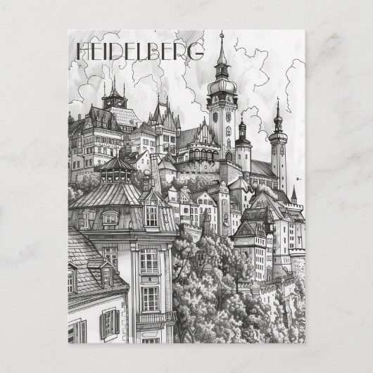 ハイデルベルグドイツ ポストカード (正面)