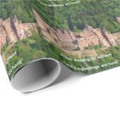 ハイデルベルグ城ドイツ語とドイツ語のことわざ ラッピングペーパー (ロールコーナー)