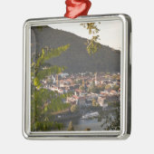 ハイデルベルグ旧市街の眺め メタルオーナメント (左)