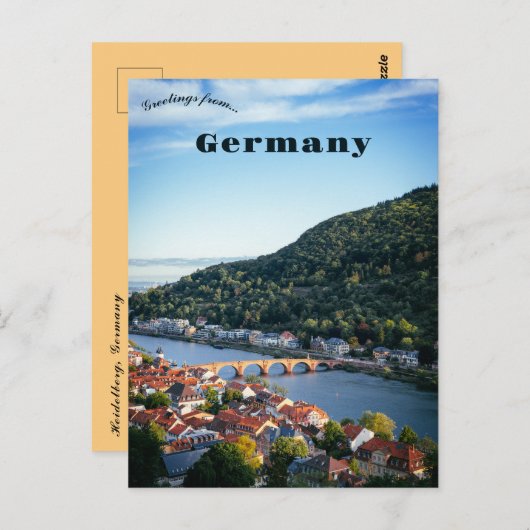 ハイデルベルグ・ドイツの見解 ポストカード (正面/裏面)