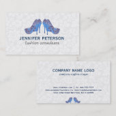 ハイトエレガントヒール靴ファッションコンサルタント 名刺 (正面/裏面)