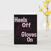 ハイトオフグローブオン – ボクシングキックボクシングキックボクサー カード (黄色い花)