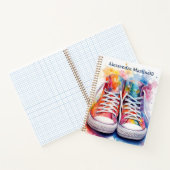 ハイトップウォーターカラースニーカーカスタマイズ子供用 ノートブック (内部)