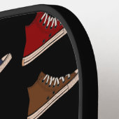 ハイトップスニーカーのシューズカスタムデザイン ピックルボールラケット (左詳細)