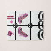 ハイトピンク白ジグソーパズル ジグソーパズル (横)