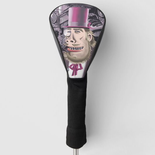 ハイドつるゴルフクラブのドライバーヘッドカバー付き ゴルフヘッドカバー (正面)