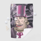 ハイドぶら下がったゴルフタオル付き ゴルフタオル (インサイチュ)