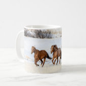 ハイドアウト・ホース・ランチ、カウボーイと馬 コーヒーマグカップ (正面左)