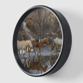 ハイドウホースランチ 壁時計 (傾斜)