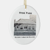 ハイドパークの歴史的なケーブル・カーのオーナメント セラミックオーナメント (右)