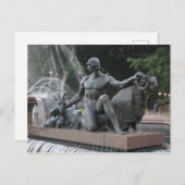 ハイドパークポストカードに描かれたパン像 ポストカード (正面/裏面)